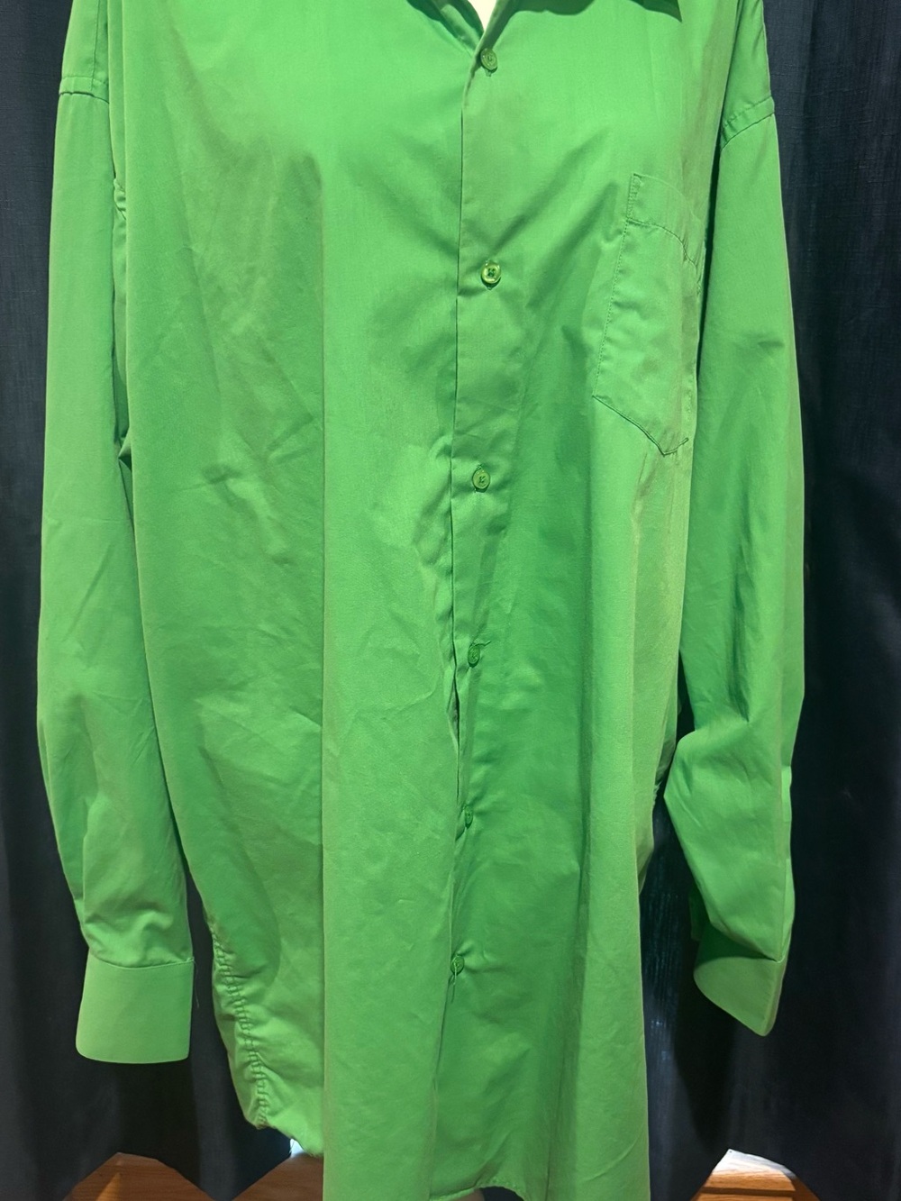 Berlioni Bright Green Button-Up Shirt Made in Italy